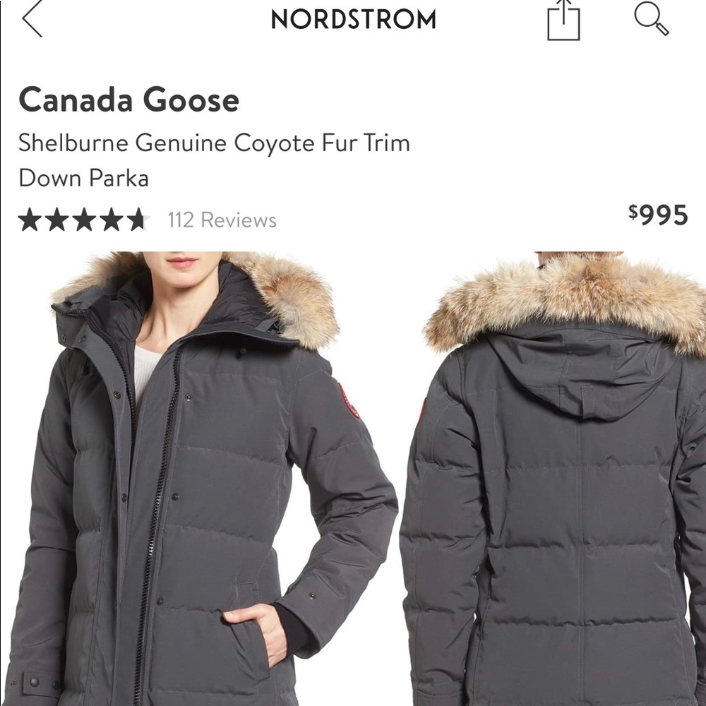 Canada Goose jacket - Shelburne Genuine Coyote fur